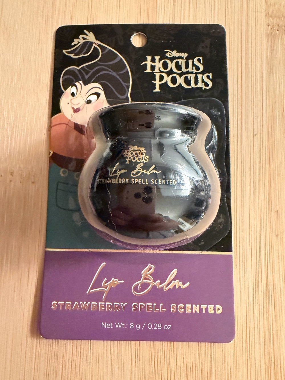 Hocus Pocus strawberry spell cauldron lip balm